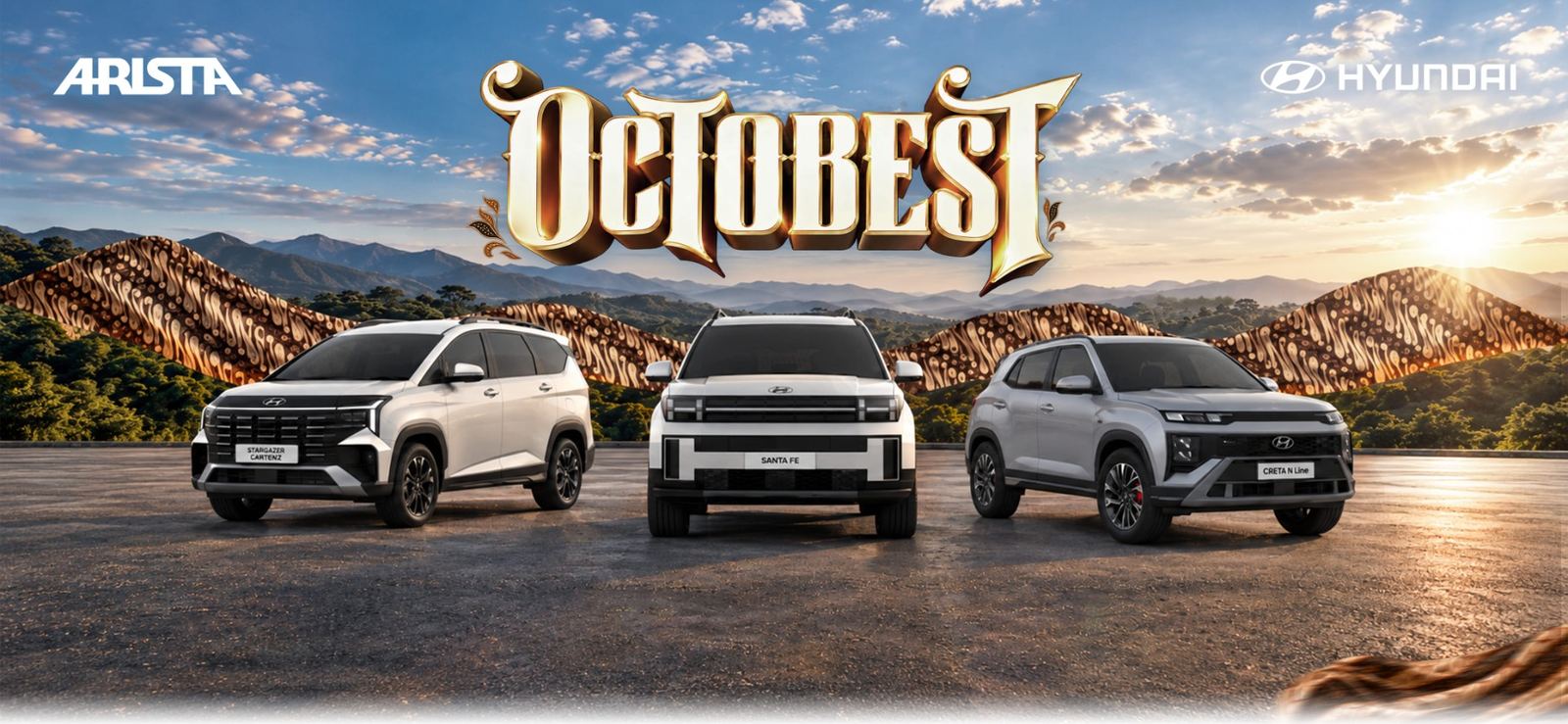 Promo OctoBest Hyundai: Stargazer Cartenz, Santa Fe, dan Creta N Line